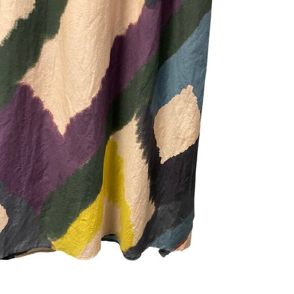 Velvet by Graham & Spencer Claudette Maxi Dress in Chai Multicolor Print Large - Picture 3 of 8